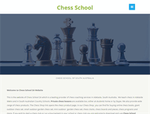 Tablet Screenshot of chessschool.com.au